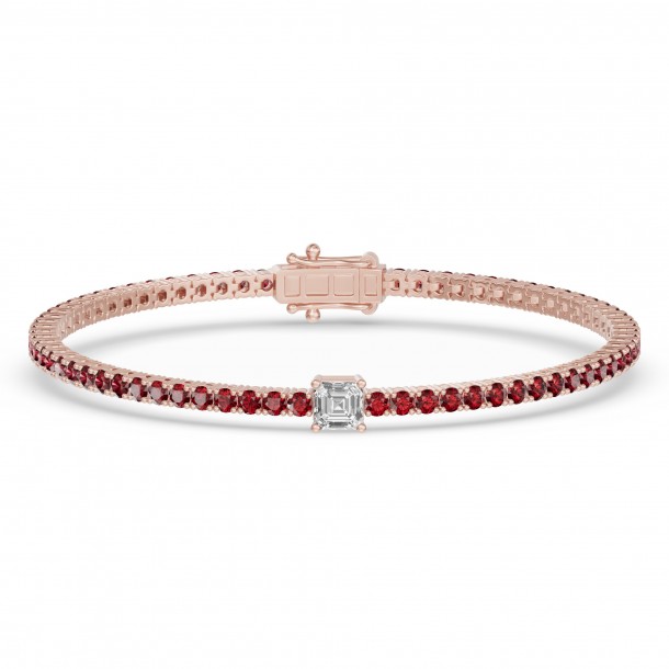 Браслет RC10590RUBY-AS-4RBR