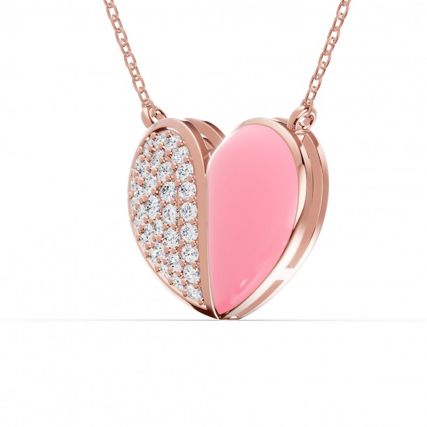 Ожерелье RC11099-CERM-PINK-8RPND-NAT