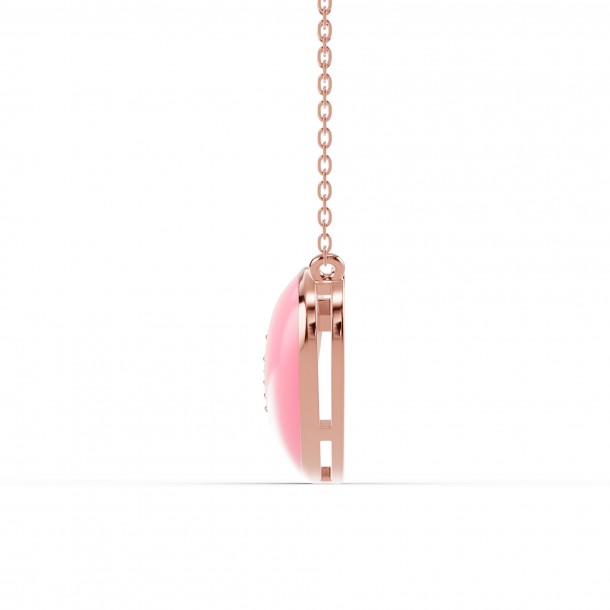 Ожерелье RC11099-CERM-PINK-8RPND-NAT