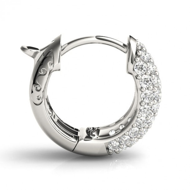 Серьги 40978 Lab 14K WG