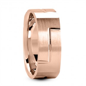 Мужское кольцо RC465MSQ-PINK-W7MM-14KP Мужское кольцо RC465MSQ-PINK-W7MM-14KP