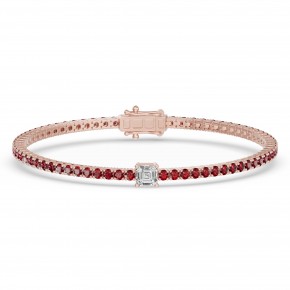 Браслет RC10590RUBY-AS-8RBR