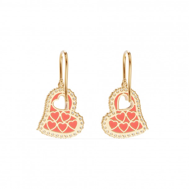 Серьги RC11125-CERM-RED-8YEAR-NAT