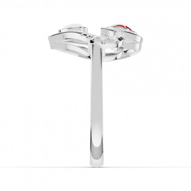 Кольцо RC11096-CERM-RED-WHITE-PTL-LAB