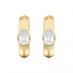 Серьги KJE14356-PEAR-1.00CT-YELLOW