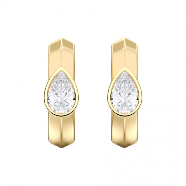 Серьги KJE14356-PEAR-0.50CT-YELLOW
