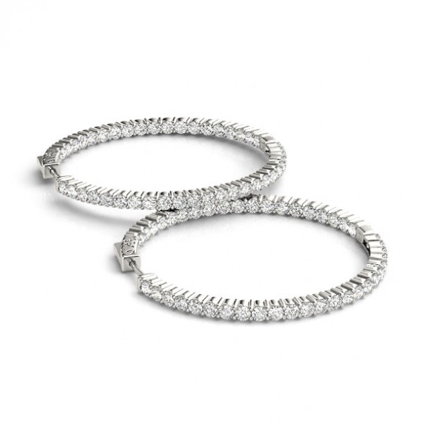 Серьги 41018-.02-23MM Lab 14K WG