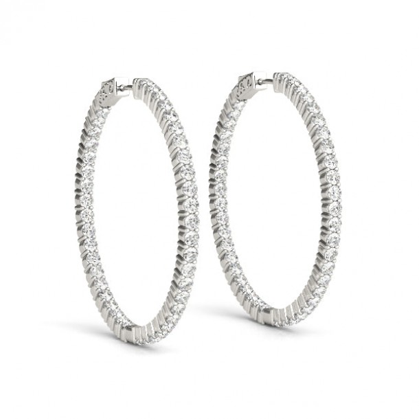 Серьги 41018-.02-23MM Lab 14K WG