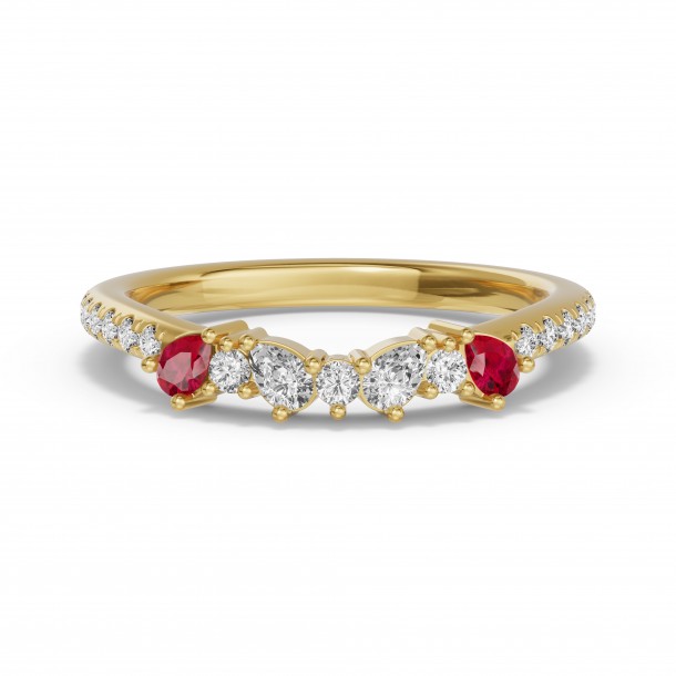 Кольцо RC10780-RUBY-8YL
