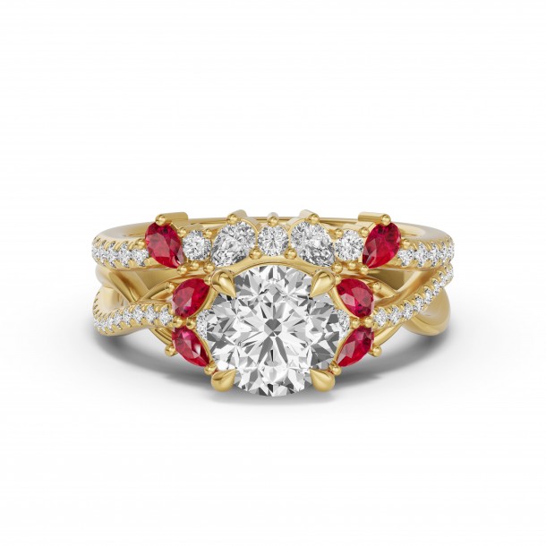 Кольцо RC10780-RUBY-8YL