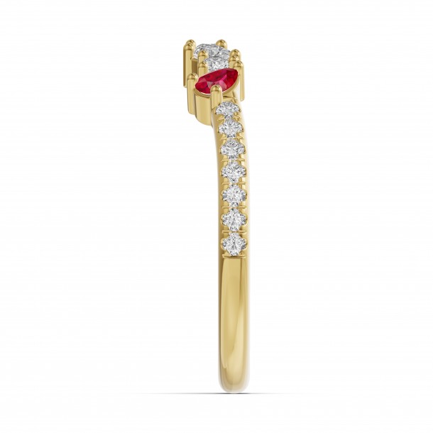 Кольцо RC10780-RUBY-8YL