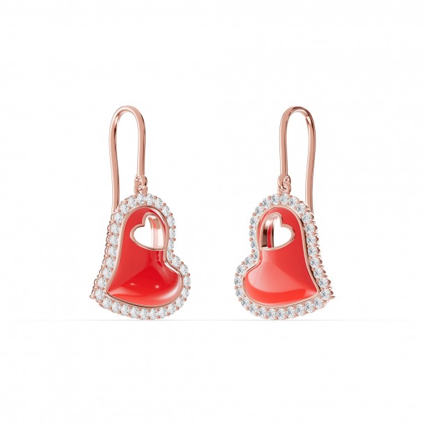 Серьги RC11125-CERM-RED-4REAR-NAT