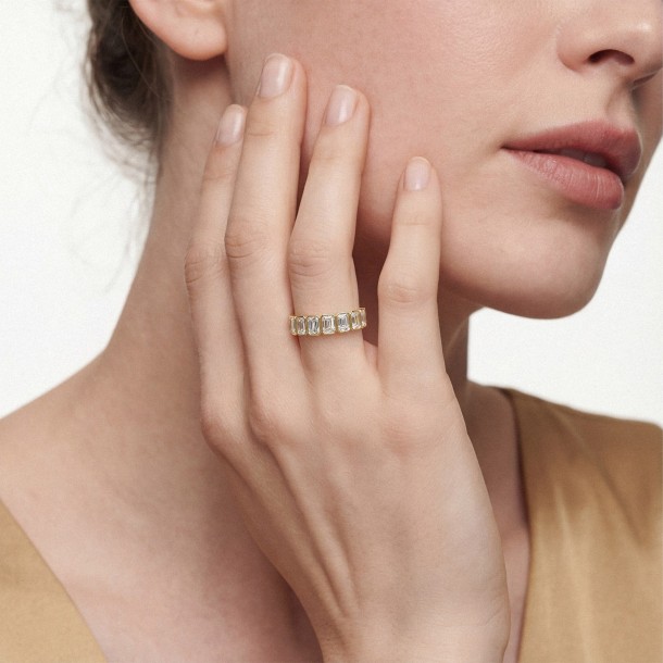 Обручальное кольцо «Струящаяся гирлянда цикла»