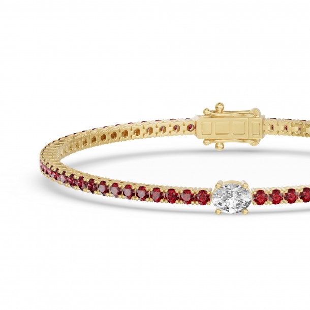 Браслет RC10590RUBY-OV-8YBR