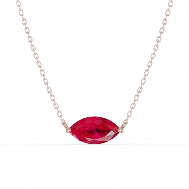 Ожерелье RC11015-RUBY-4RPND