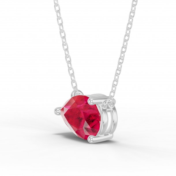 Ожерелье RC11017-RUBY-4WPND