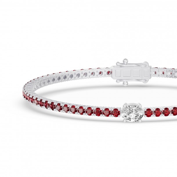 Браслет RC10590RUBY-OV-8WBR