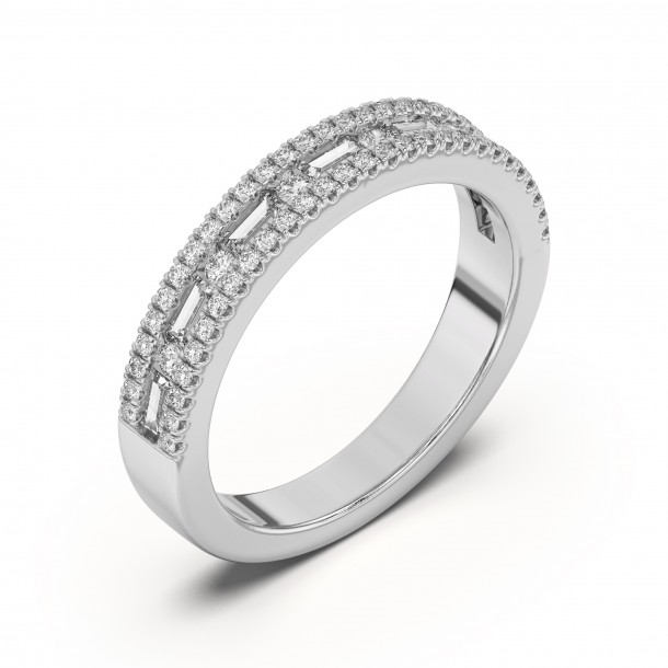 Обручальное кольцо «Уверенная тропа продолжения»
