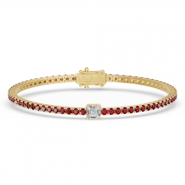 Браслет RC10590RUBY-AS-8YBR