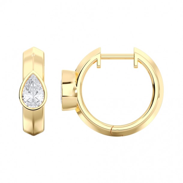 Серьги KJE14356-PEAR-0.50CT-YELLOW