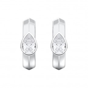 Серьги KJE14356-PEAR-0.50CT-WHITE