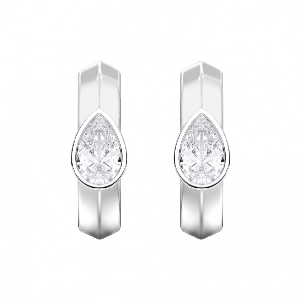 Серьги KJE14356-PEAR-0.50CT-WHITE