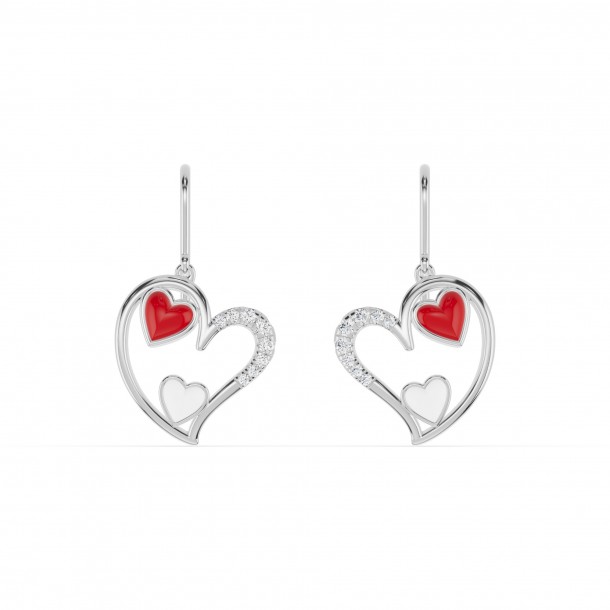 Серьги RC11097-CERM-RED-WHITE-8WEAR-NAT