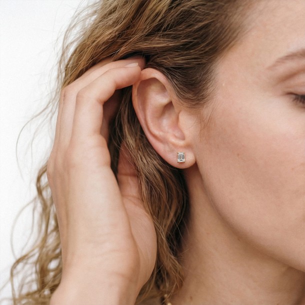Серьги Fancy-EARSL0364-14K-W-ECP1.00