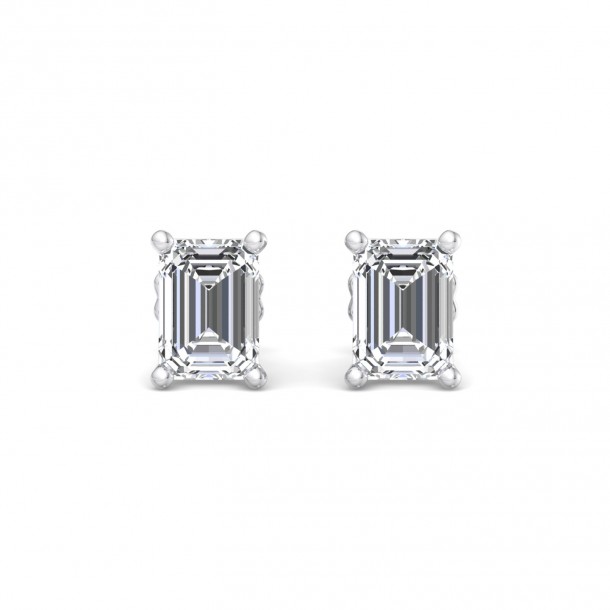 Серьги Fancy-EARSL0364-14K-W-ECP1.00