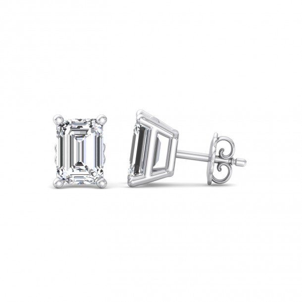 Серьги Fancy-EARSL0364-14K-W-ECP1.00