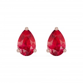 Серьги RC11022-RUBY-4REAR