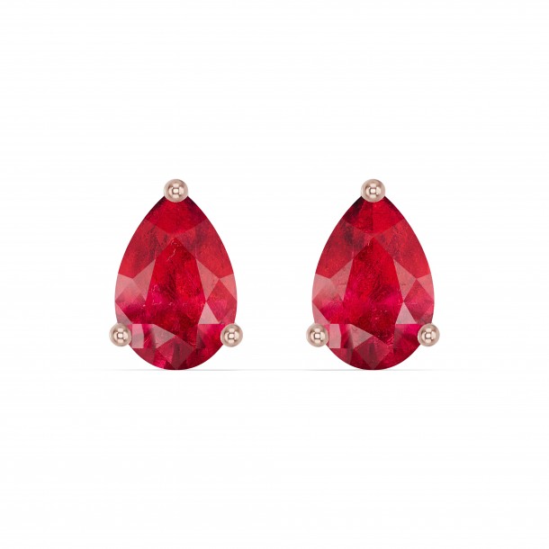 Серьги RC11022-RUBY-4REAR