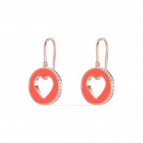 Серьги RC11194-CERM-RED-8REAR-NAT