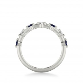 Обручальное кольцо «Сапфировая тень луны»