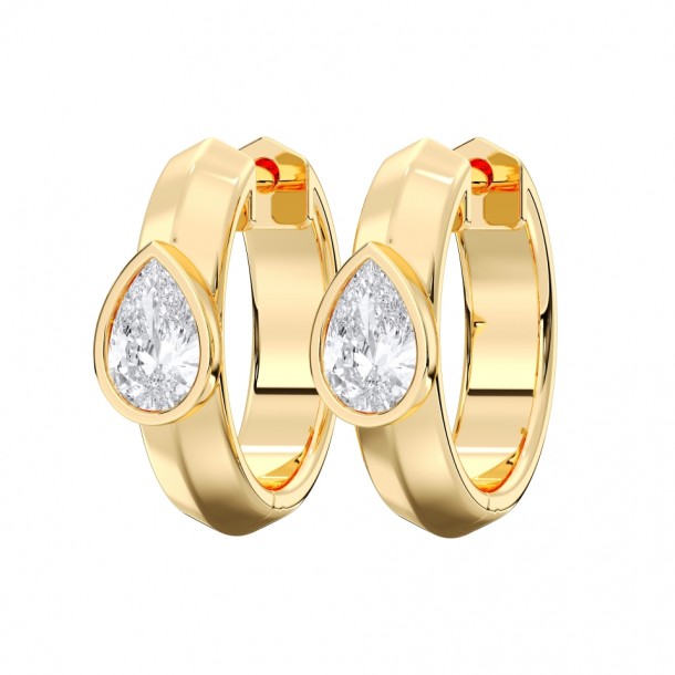 Серьги KJE14356-PEAR-1.00CT-YELLOW