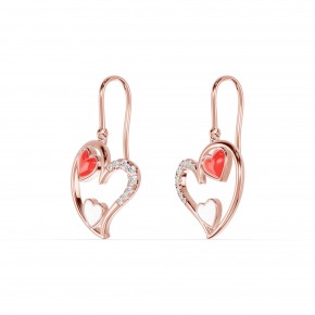 Серьги RC11097-CERM-RED-WHITE-4REAR-NAT