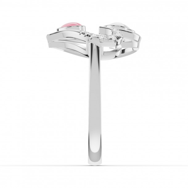 Кольцо RC11096-CERM-WHITE-PINK-8WL-NAT