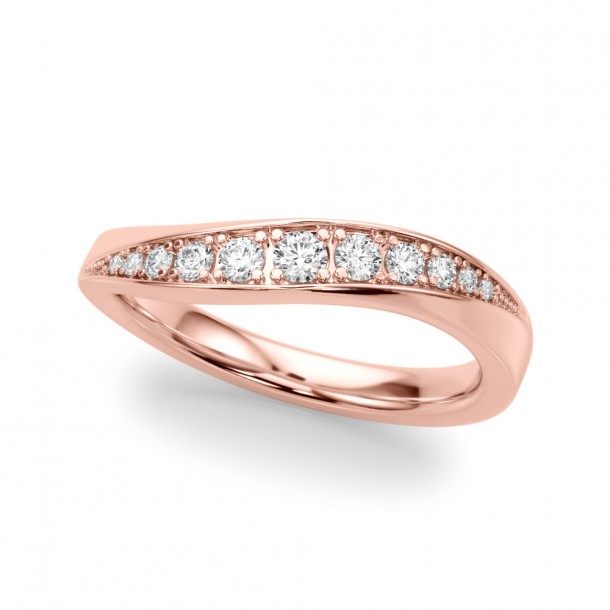 Обручальное кольцо «Обволакивающая дужка изгиба»