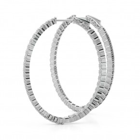 Серьги 41011-.07-46MM Lab 14K WG