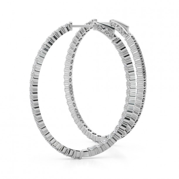 Серьги 41011-.07-46MM Lab 14K WG