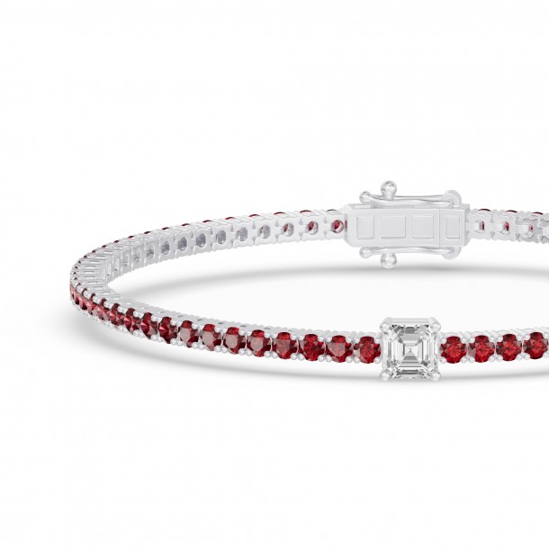 Браслет RC10590RUBY-AS-PTBR