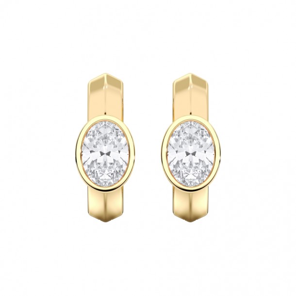 Серьги KJE14356-OVAL-0.50CT-YELLOW