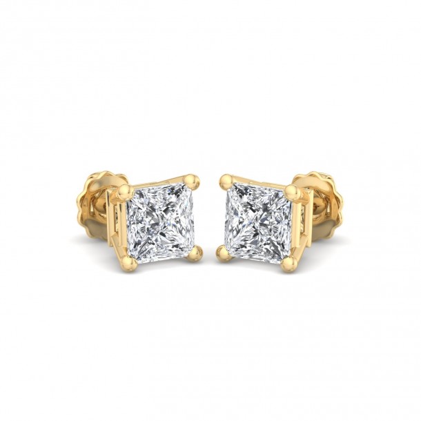 Серьги Fancy-EARSL0364-18K-Y-PRP1.00