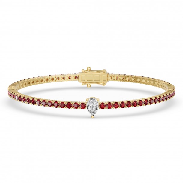 Браслет RC10590RUBY-PE-8YBR