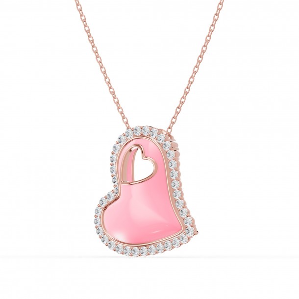 Ожерелье RC11123-CERM-PINK-8RPND-NAT