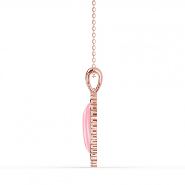 Ожерелье RC11128-CERM-PINK-8RPND-NAT