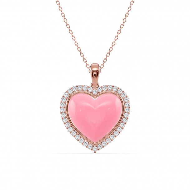 Ожерелье RC11128-CERM-PINK-8RPND-NAT
