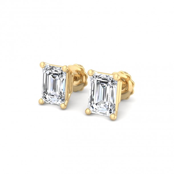 Серьги Fancy-EARSL0364-18K-Y-ECP1.00