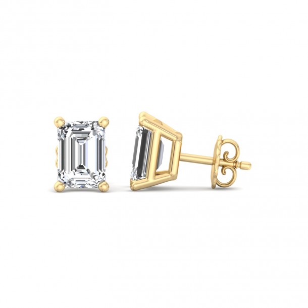 Серьги Fancy-EARSL0364-18K-Y-ECP1.00