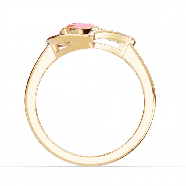 Кольцо RC11096-CERM-RED-PINK-4YL-LAB